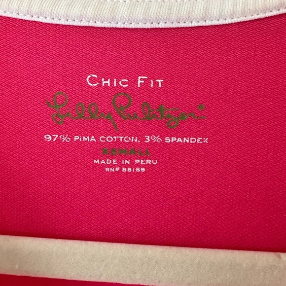 Lilly Pulitzer Pink Polo with Palm Tree - Size XS - Picture 11 of 16